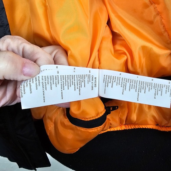 Ordinary Owl Bomber Jacket Black Men's Size Small Bony Pony Club Patch Lined EUC - Picture 10 of 13